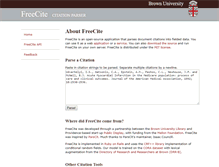 Tablet Screenshot of freecite.library.brown.edu