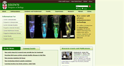 Desktop Screenshot of biology.brown.edu