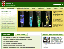 Tablet Screenshot of biology.brown.edu